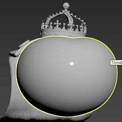 tomate2.jpg Fichier OBJ gratuit tomate royale・Modèle à télécharger et à imprimer en 3D