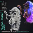 Portal-Mage-1.jpg Dragon Hoard - 21 Models -  PRESUPPORTED - Illustrated and Stats - 32mm scale