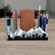 Pen-holder-0.jpeg STL file Pen holder: Lord of the Rings - Fellowship of the Ring・3D printing idea to download