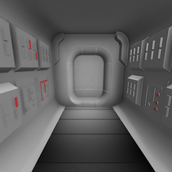 Rebel Ship Entryway v8.png STL file Star Wars Themed Space Ship Entry Way・3D printable model to download
