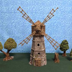 Wind1.jpg STL-Datei The Abandoned Windmill kostenlos・3D-Drucker-Design zum herunterladen
