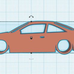 Web-capture_23-11-2023_202948_www.tinkercad.com.jpeg Nissan 100NX Retro Silhouette Keyring