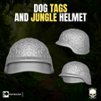 3.png Dog Tags and Jungle Helmet for action figures