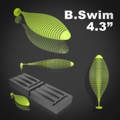 Untitled-1.jpg Mold "Bellows Gill Swim" lure. 3D STL file for CNC and 3D print.