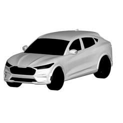 1.png 3D file Ford Mustang Mach GT・3D printing design to download