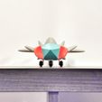 IMG_20200809_083958-02.jpeg STL file Fighter Jet Toy Puzzle - CN type・3D print design to download