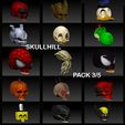 skulls-mega-pack-3.jpg Fichier STL PACK 3/5 SKULLHILL・Modèle à télécharger et à imprimer en 3D