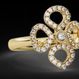 2.jpg Clover Flower Diamond Engagement Ring