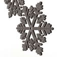 Wireframe-Low-51.jpg Снежинка Эмодзи 02.Печать на месте с 3MF в комплекте. (Без опор и плотов)