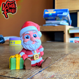 02.png Christmas Santa Claus Flexi Print-In-Place + figure & keychain