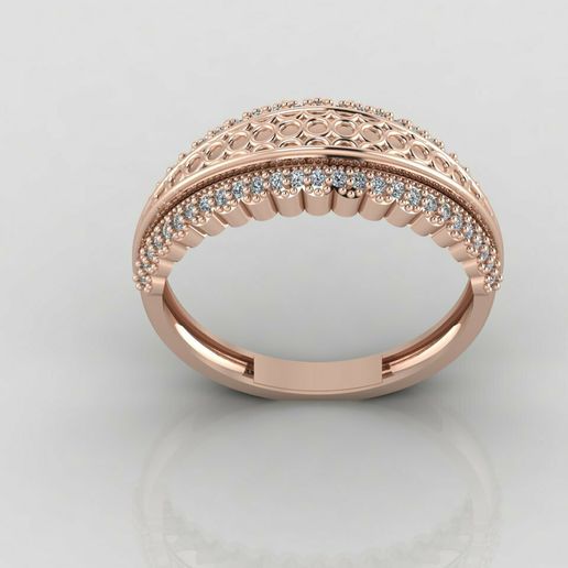 WOMEN RING STONE DIAMOND STL DETAILS GRAM RING MODELS 3D PRINT MODEL 3D model