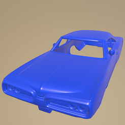 e02_013.png STL-Datei Dodge Coronet Hardtop Coupé 1970 Druckbare Karosserie・3D-druckbares Modell zum Herunterladen