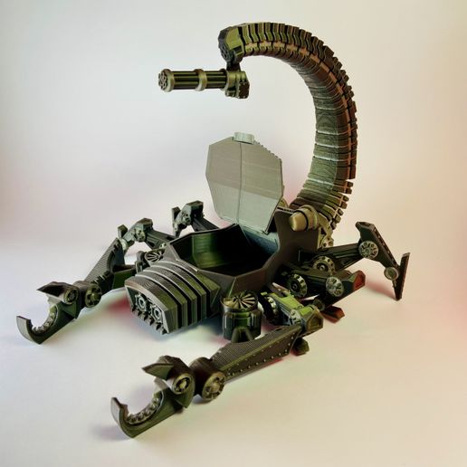 IMG_2504.jpeg Mechanical Scorpion - Print in Place Desk Organizer | Pen Holder