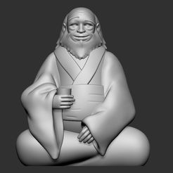 Uncle-Iroh-1.jpg Uncle Iroh - Avatar The Last Airbender - 3D Print Model