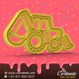 0845.jpg BACKHOE COOKIE CUTTER CONSTRUCTION THEME - CUTTING COOKIES CONSTRUCTION THEME