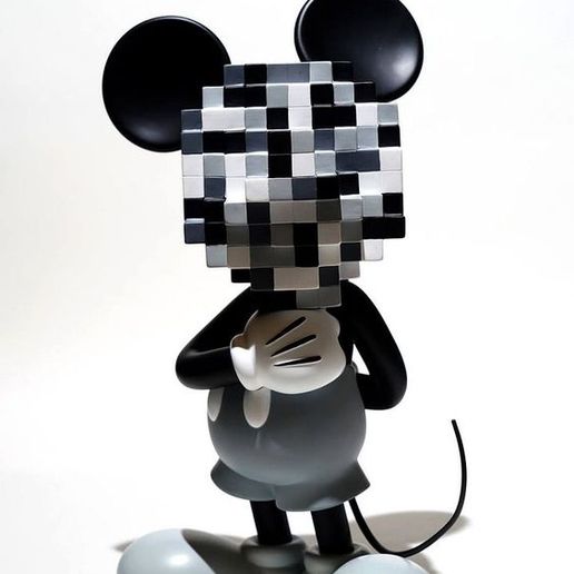 🐁 Mickey Mouse Mosaic Fan Art Toy・ STL File for 3D