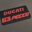 63.png Кольцо для ключей Pecco 63 DUCATI для мотоциклов