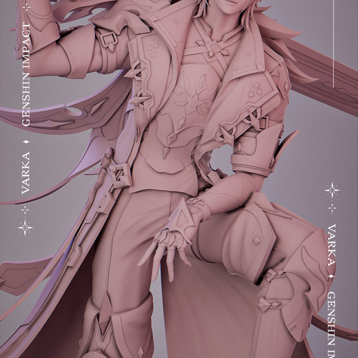 ♂️ Varka | Genshin Impact・ 3D File for 3D printing・Cults