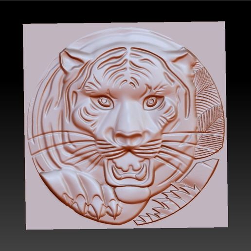 tiger head 3D model