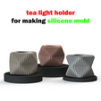 pic1.png tea light holder for making silicone mold