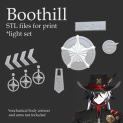 boothill_stl_files_0.jpg Honkai Star Rail Boothill accessories printable STL files pack