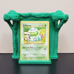 0.@ Leech Seed ns dagefon Fichier STL gratuit Support de cartes Pokemon en herbe・Objet imprimable en 3D à télécharger