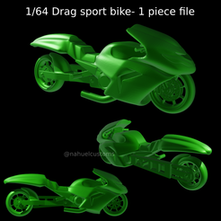 Proyecto-nuevo-2023-09-01T155533.632.png STL file 1/64 Drag sport bike - 1 piece file・Model to download and 3D print