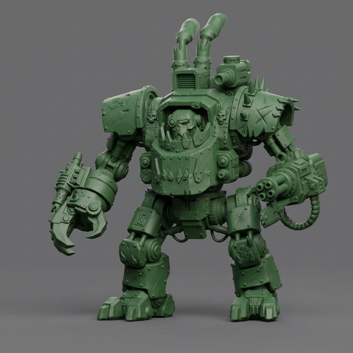 Heavy Cyberpunk Orc Robot