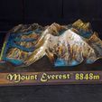 Everest6.jpg Mount Everest and Lhotse Mountain Model
