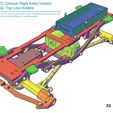 MTC_RigidAxles_drawing5.jpg STL file MyRCCar 1/10 MTC Chassis Rigid Axles Version. Customizable chassis for Monster, Crawler or Scale RC Car・3D print object to download