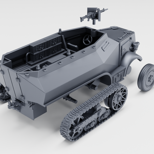 📻 Half-track Unic P107 U 304(F) - Radio+APC versions (Germany+France ...