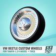 2.jpg VW Beetle Custom 3tlg wheels for Tamiya Volkswagen Beetle 1:24 scale model