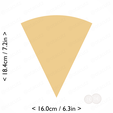 1-7_of_pie~7.25in-cm-inch-cookie.png Slice (1∕7) of Pie Cookie Cutter 7.25in / 18.4cm
