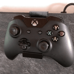 Capture d’écran 2018-04-16 à 14.32.36.png Free STL file Wall Hanger for XBox One Controller・3D printable design to download