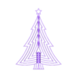 ChristmasTreeRotationStarTop_StarCutout.STL Christmas Tree Ornament Rotatable