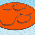 2.PNG dog paw coaster simple