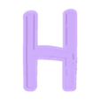 H_Body.stl LED Alphabet Font NEW Walt Disney Name Lamp by T-D3SIGN