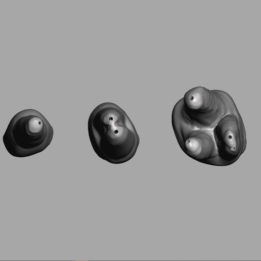 Root Canal Teeth for Practice 9 models 3D model