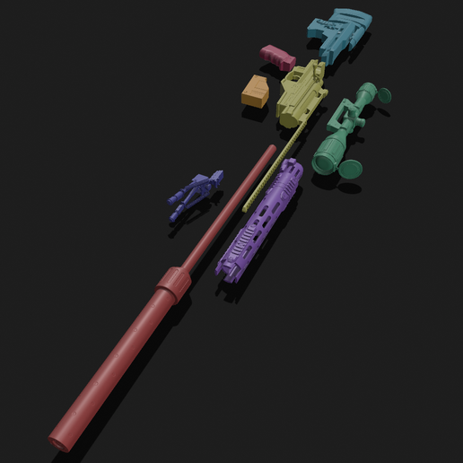 🔫 Remington MSR Sniper Rifle ( Prop-Gun ) 1/1 Scale・ STL File for 3D ...