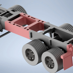 a.png Fichier 3D 3-Achser Fahrgestell Umbau Set für Bruder LKW・Design à télécharger et à imprimer en 3D