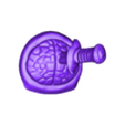 mozg z nozem.stl halloween totenkopf