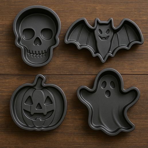 Halloween themed cookie cutters 3D model