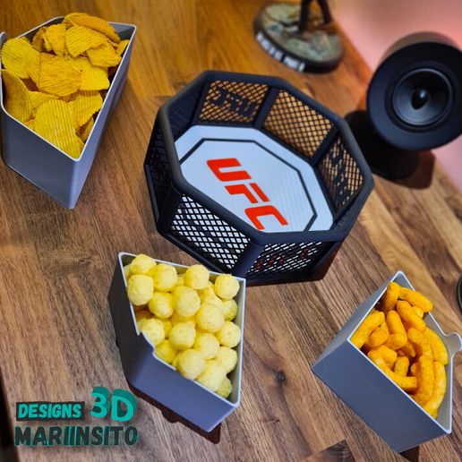 UFC Octagon Snack Bowl - Home - PLA - 3D printed product - фото 2