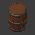 BasicBarrel-03.png Wooden Barrel (28mm Scale)