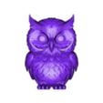 Decorative Owl.stl 3D Decorative Owl Model: Natural Elegance for Your Home