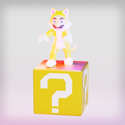 Cat-mario.png Fichier STL gratuit Cat Mario Action Figure・Design pour imprimante 3D à télécharger