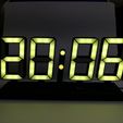image.png seven segment LED clock (ESP8266 + WS2812b)