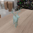 HighQuality.png 3D Christmas Deer Decor with 3D Stl Files & Deer Print, 3D Figure, Deer Decor, 3D Print File, Gift for Mom, 3D Printing, Deer Gift