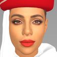 emirates-airline-stewardess-highly-realistic-3d-model-obj-wrl-wrz-mtl (8).jpg Emirates Airline stewardess ready for full color 3D printing