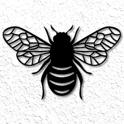 project_20230301_1648204-01.png Archivo STL Abeja de la miel Arte de la pared abejorro decoración de la pared 2d・Modelo de impresión 3D para descargar